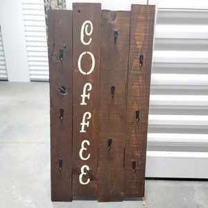 Coffee Mug Display Wall Decor